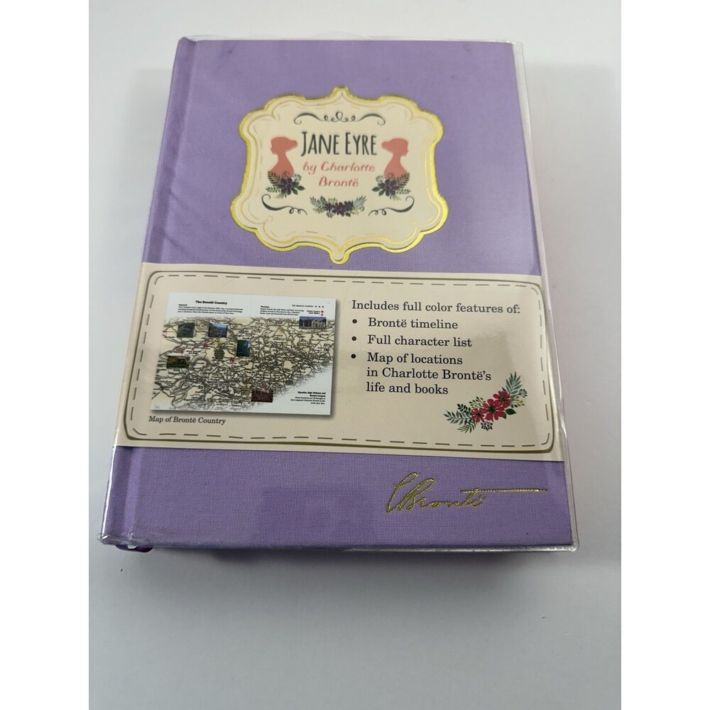 Jane Eyre by Charlotte Bronte Cloth Bound Deluxe Hardcover with Plastic Cover